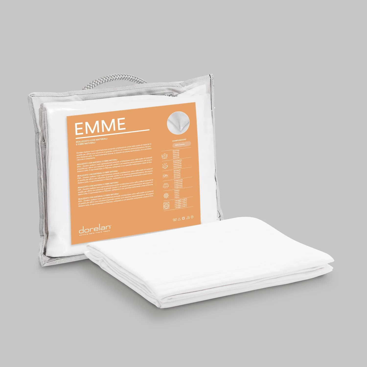 Dorelan Copricuscino Emme: 100% cotone di qualità |